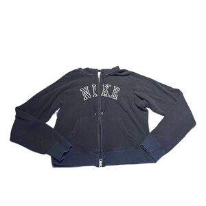 Nike Kids Full-Zip Sportswear Hoodie - Navy - Size Medium (8-10)